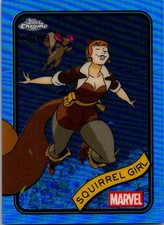 2025 Topps Chrome Marvel #44 Squirrel Girl Blue Refractor /299