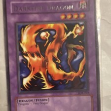 Yu-Gi-Oh TCG Darkfire Dragon Fusion Card LOB-019 Collectible Trading Card