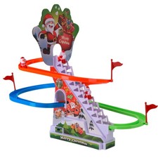 Weihnachtskletterbahn mit Licht & Sound Rutschbahn Achterbahn Weihnachten Spiel