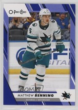 2023-24 O-Pee-Chee Blue Border Matthew Benning #398 17dd