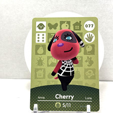 Cherry #077 Animal Crossing Amiibo Card Au...