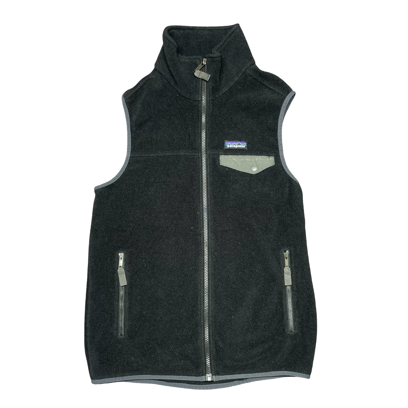 Patagonia Vest Jacket Mens S Black Synchilla Fleece Jumper Hiking Camping 25500