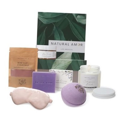 Natural Amor Spa Gift Set for Women   6 PCS Self Care Relaxation 6pcs
