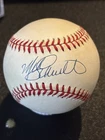 BASEBALL~SIGNED MIKE  SCHMIDT (HOF) RAWLINGS NATIONAL LEAGUE OLB BASEBALL & CUBE