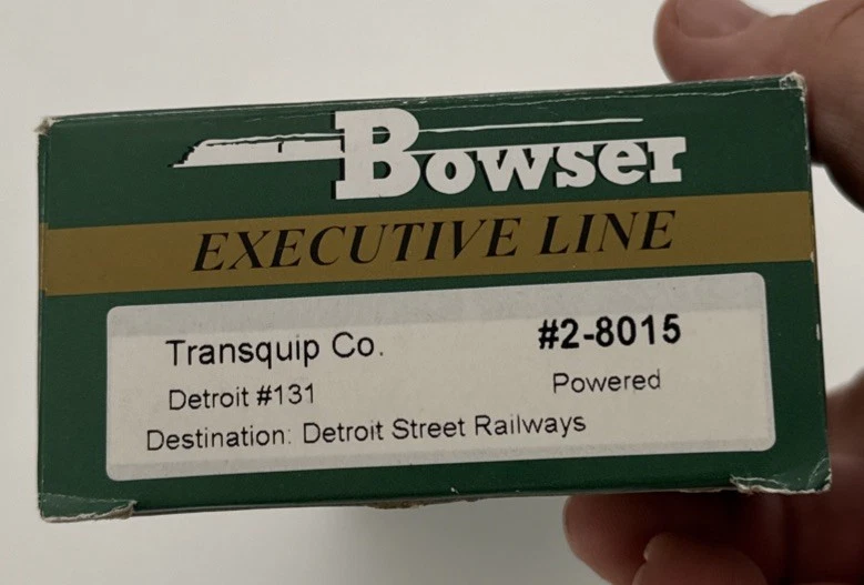 HO BOWSER 2-8015 TRANSQUIP CO TROLLEY Detroit #131 Powered No Sound L/N - Image 2 of 4