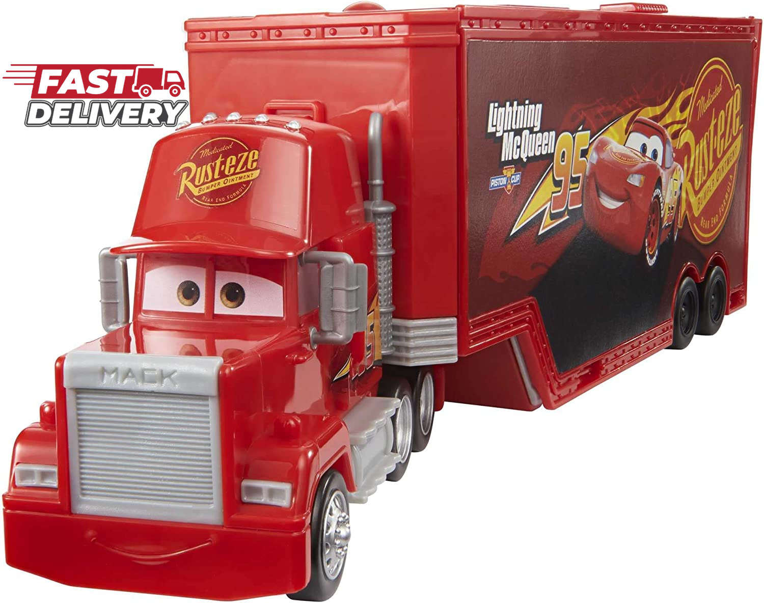 S Transforming Mack Playset, 2-in-1 Toy Truck & Tune-