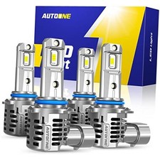 9005 9006 LED Bulbs Combo, 150,000LM 1500 Brighter, 6500K 9005/HB3 9006/HB-4