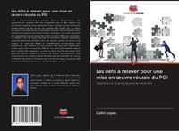 Collin Lopes | Les DéFis à Relever Pour Une Mise En ¿Uvre RéUssie Du PGI | Buch