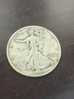 1918-D Walking Liberty 50c Half Dollar, Circulated, 90% Silver Free Shipping