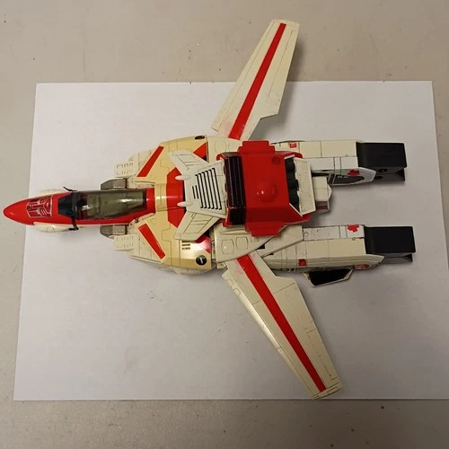 Vintage Hasbro Bandai 1985 G1 Transformers Jetfire Autobot For Parts Incomplete