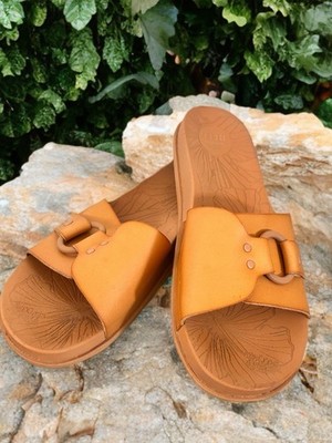 Reef Cushion Soho Cruz Sandals Women's 11 Natural Brown Comfort Slip-On Casual