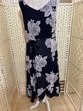Jacques Vert Midi Dress Size 12, Floral,Cruise,Wedding,Cocktail. G3