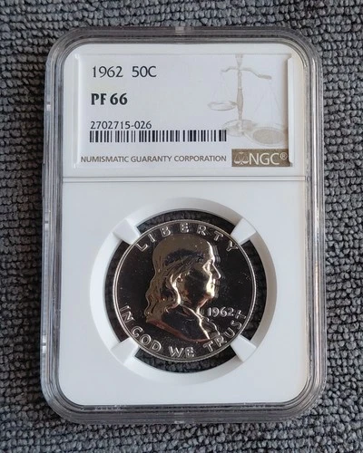 1962 certified Proof Franklin Half Dollar - NGC PF66