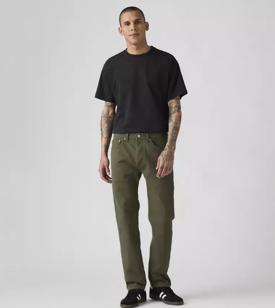 HOT LEVI'S 505™ Regular Fit Men's Jeans - Olive Night - Green NEW WITH TAG
