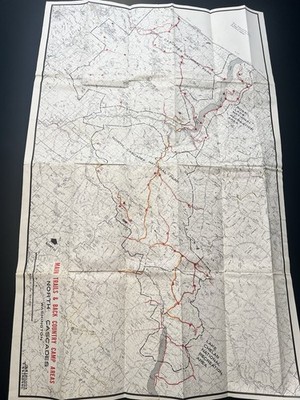 Vintage North Cascades Washington Map Main Trails Backcountry Camp Areas