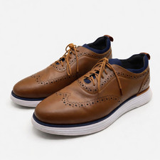 Oxford Dress Shoes Bruno Marc Mens 11 Brown Wingtip Classic Formal