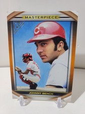 2019 Topps Gallery Masterpiece #MP-8 Johnny Bench Reds Orange Parallel Card #/25