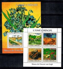 Sao Tomé-et-Principe 2004 Mini Feuille 100% Neuf ** Art, Van Gogh, peintures