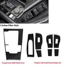 For Mazda 3 Axela 2020-24 Console Gear Shift Window Lift Switch Panel Trim Cover