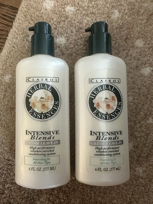 2 Herbal Essences Intensive Blends Creme Leave-In Conditioner 6oz New Old Stock