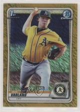 2020 Bowman Chrome Prospects Gold Shimmer Refractor 28/50 Gus Varland nd3