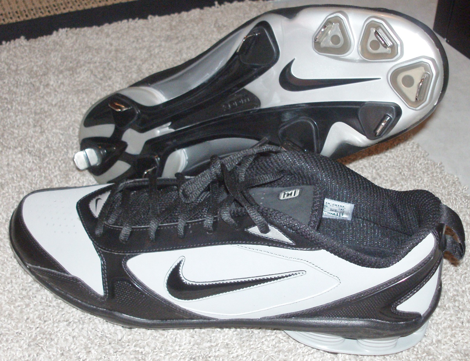 NEW NIKE SHOX FUSE 2 Baseball Cleats MENS 14 Metal Pro Black 110 NEW NIKE SHOX FUSE 2 Baseball Cleats MENS 14 Metal Pro Black 110