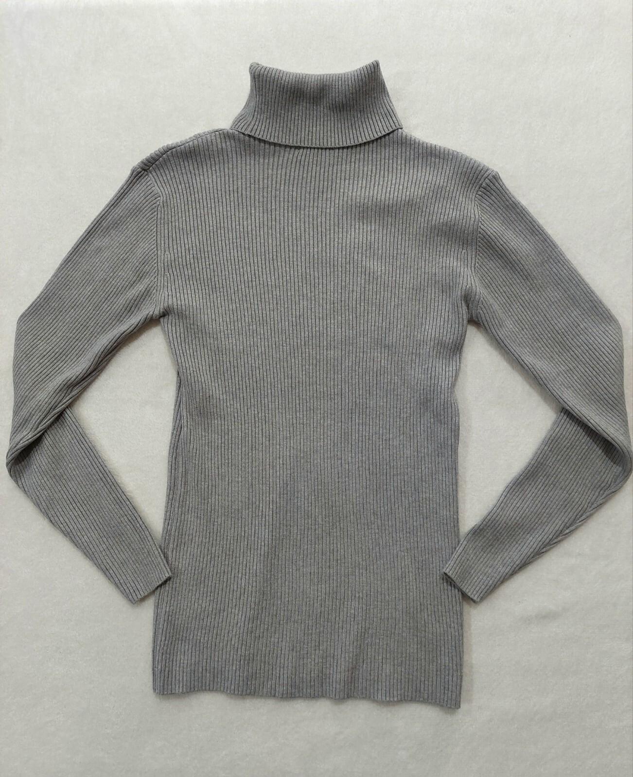 COOFANDY Sweater Turtle Neck Pullover Gray Long S… - image 2