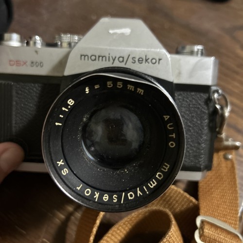 Mamiya/Sekor DSX 500 SLR Camera w/Auto 1:1.8 f=55mm Lens Strap Untested - Picture 2 of 4
