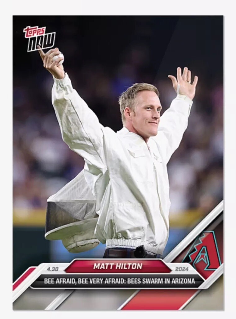 🐝🐝Matt Hilton Diamondbacks Bees Specialist 2024 Topps Now #145