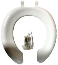 Armitage Crescent Adult Open Front Toilet Seat White S407401
