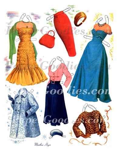 Restored 1958 Paper Doll Book: MARTHA HYER - Picture 6 of 8