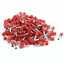 200x 6mm2Crimp Cord Wire End Terminal Insulated Bootlace FerruleConnector Red✦KD