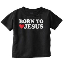 Born To Love Jesus Cute Christian Religious Toddler Boy Girl Youth T Shirt Tee
