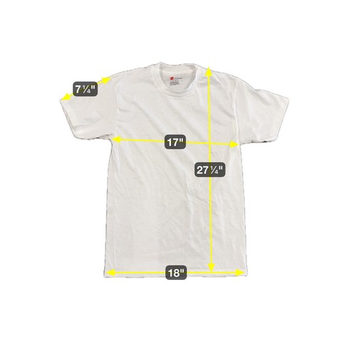 Vtg Single Stitch Hanes Blank White T-Shirt Youth XL DS - Picture 5 of 8
