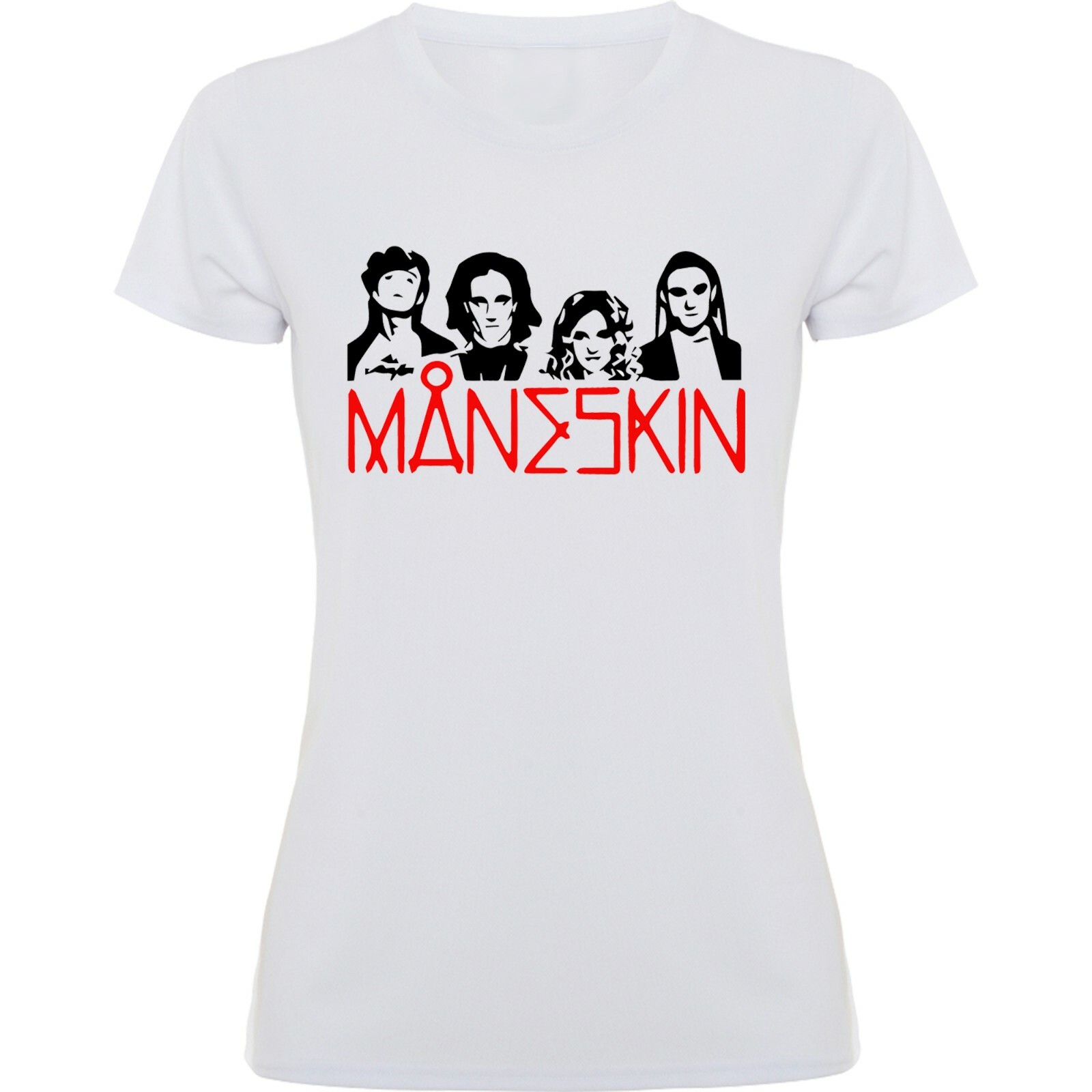 Prodotto - T-shirt Maglietta dei MANESKIN v.2 Uomo donna bambino 100% cotone