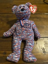 TY Beanie Baby USA 2000 the Bear - Rare in Mint Condition