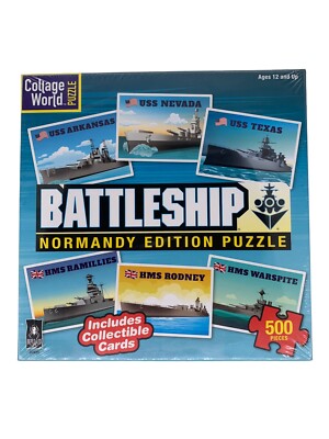 Battleship Normandy Edition 500 Piece Jigsaw Puzzle New