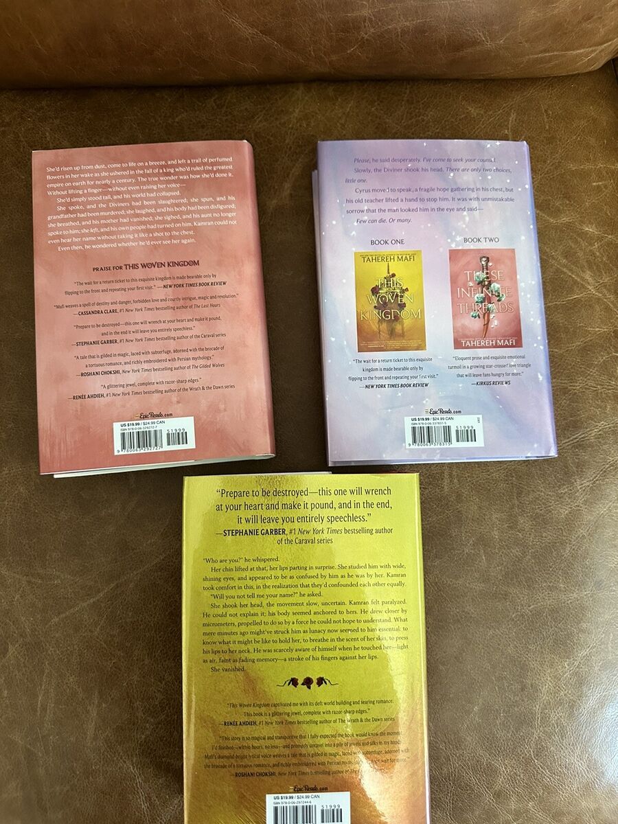 Tahereh Mafi This Woven Kingdom 1-3 Signed First Edition Set Tahereh Mafi This Woven Kingdom 1-3 Signed First Edition Set