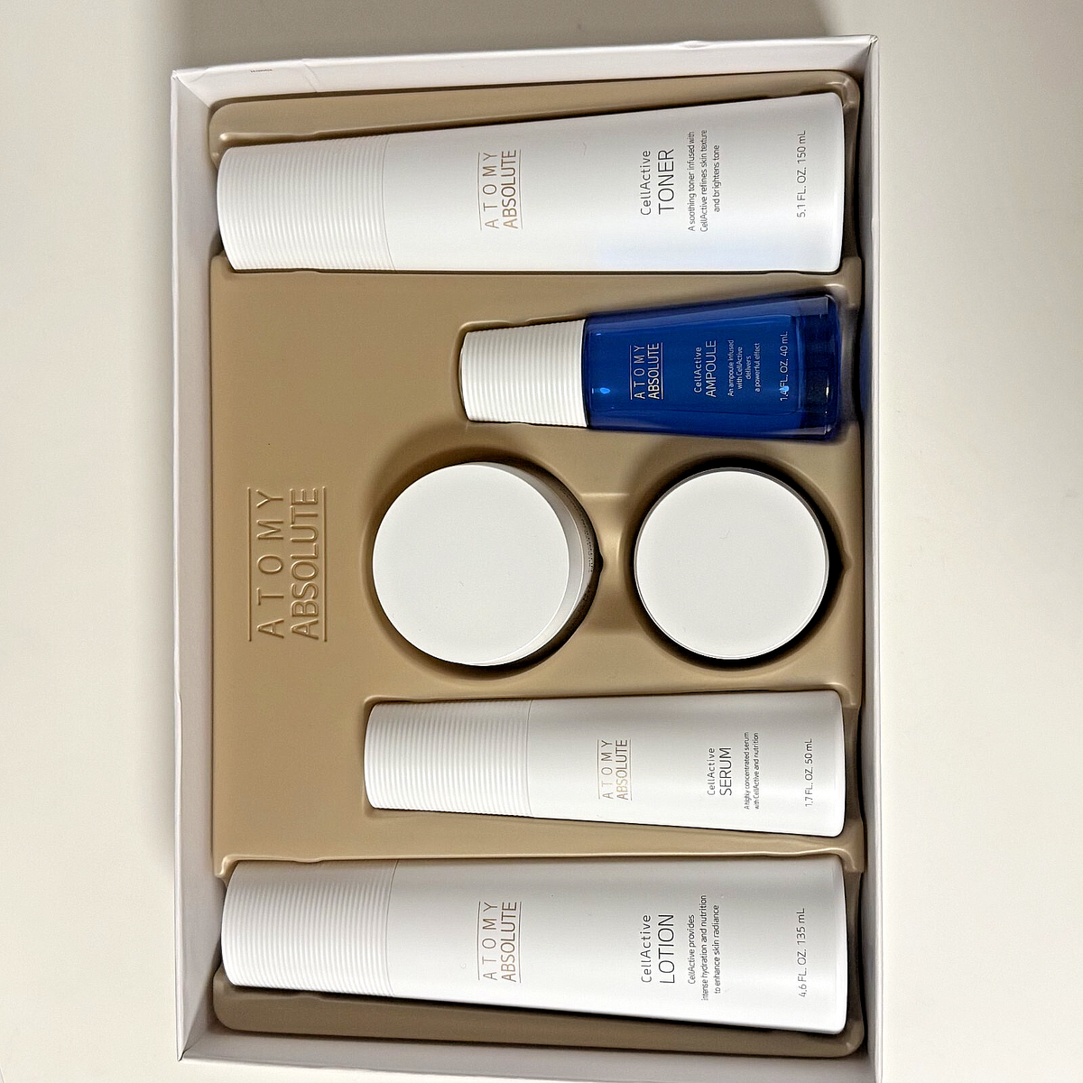 Atomy Absolute CellActive Skincare Set Toner Ampoule Serum Lotion