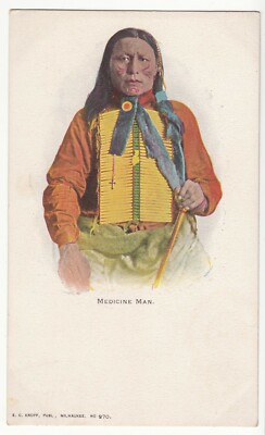 Indianer Medizinmann Medicine Man Native American Indian ~ 1910