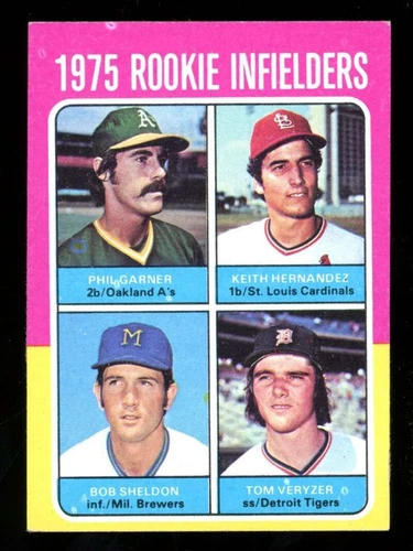 1975 Topps #623 Rookie IF Garner/Hernandez/Sheldon/Veryzer VG-EX JX5804