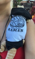 NARUTO RAMEN PRINTS 4 XLRG SLEEVELESS BODY HOODIE SHIRT 4 UNISEX BEARDED DRAGON