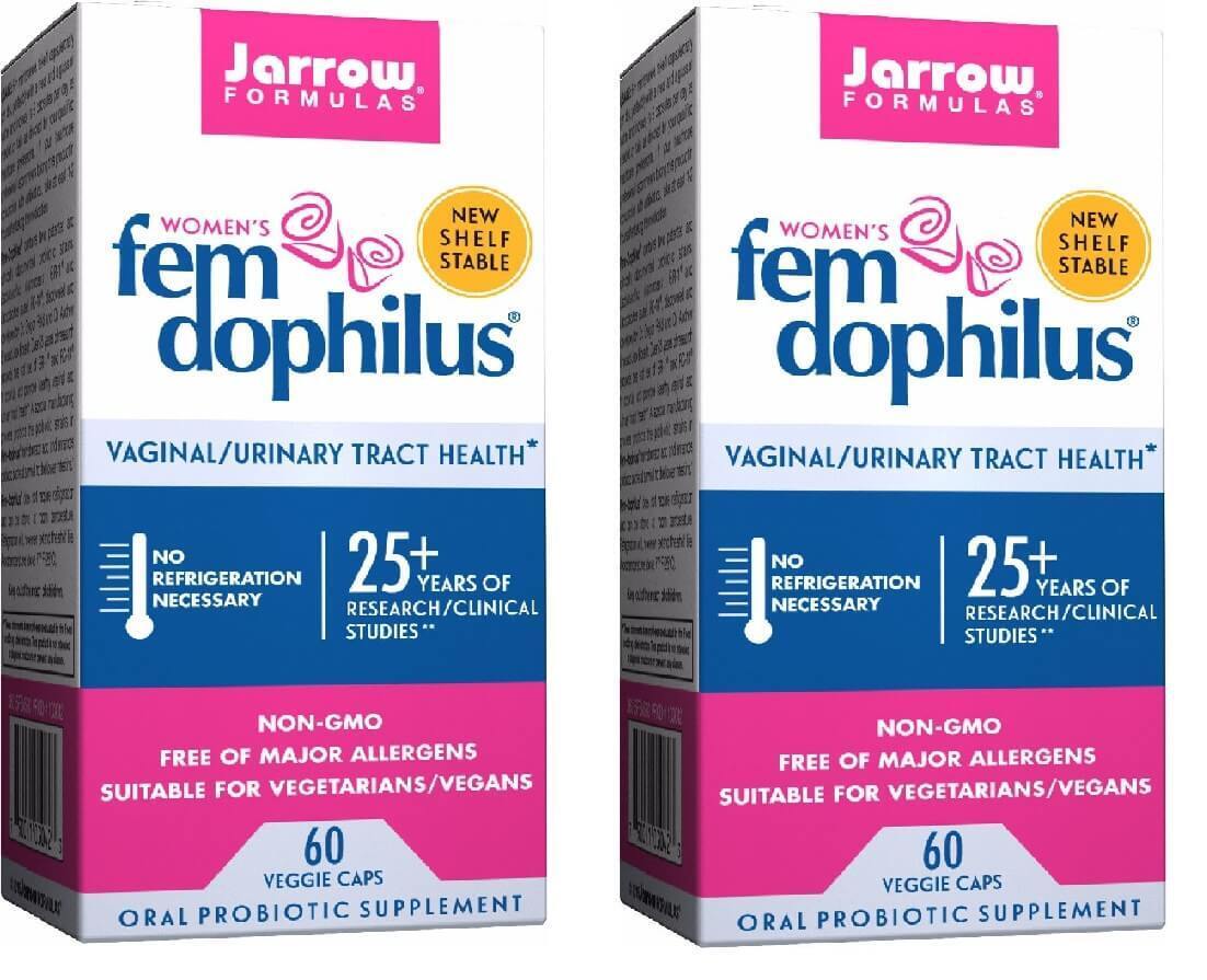 Jarrow Formulas - Women's Fem Dophilus, 60 Veggie Caps Probiotic - 2 Packs