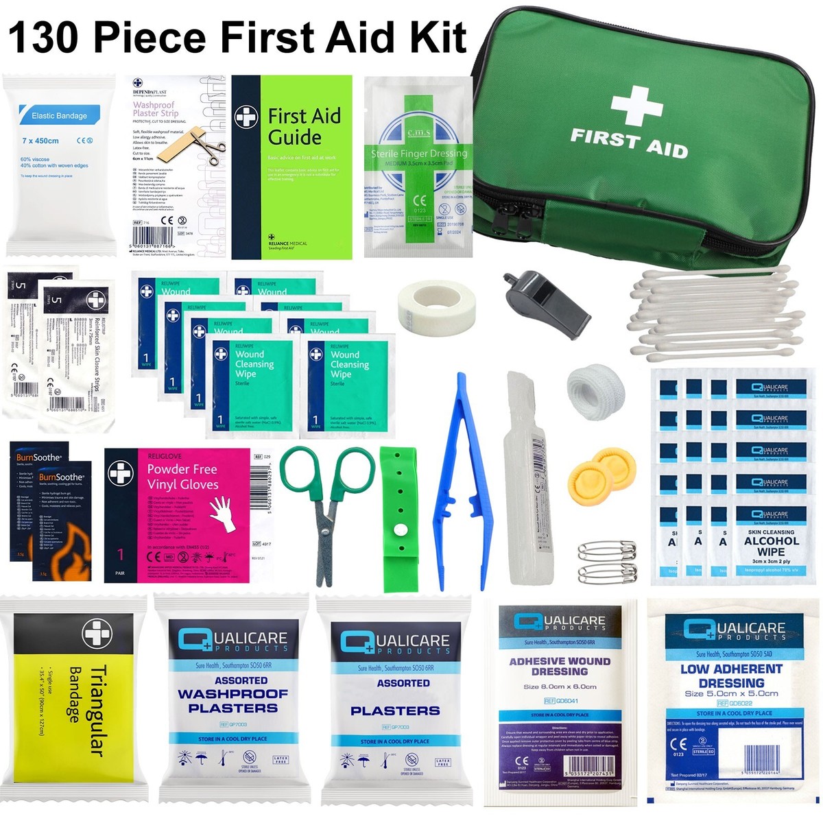 First Aid Kit Supplies BS 8599 1 Compliant Glow In The Dark Catering