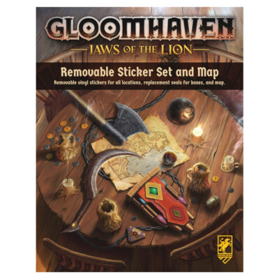 Gloomhaven Jaws of the Lion Removable Sticker Set Map Expansion Board Game - New