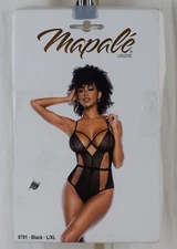 Mapalé by Espiral womens 8791 Bodysuit Black Size L/XL