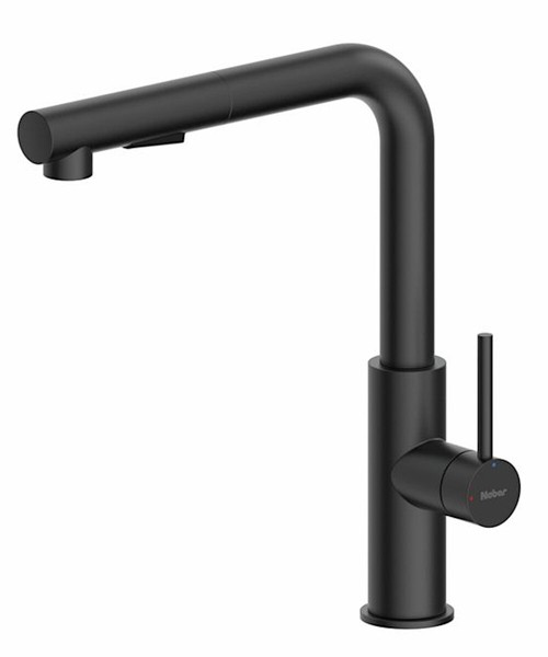 Naber Armatur Namor 4 In Schwarz Matt Mit Schwenkbarem Brauseauslauf / KüChen...-image