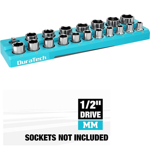 DURATECH Magnetic Socket Organizer Set Socket NotIncluded1/4"3/8"1/2"SAE/Metric - Picture 25 of 31