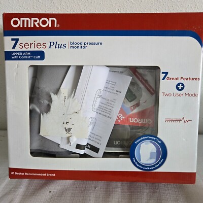 Omron 7 Series Plus Blood Pressure Monitor Upper Arm Comfit Cuff BP762 NOB
