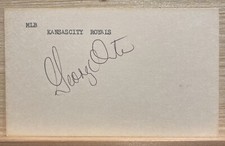 Jorge George Orta Autographed Signed 1985 WS Kansas City Royals MLB